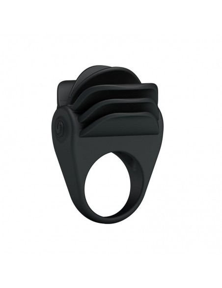 Pretty Love Anillo Vibrador Chester Color Negro