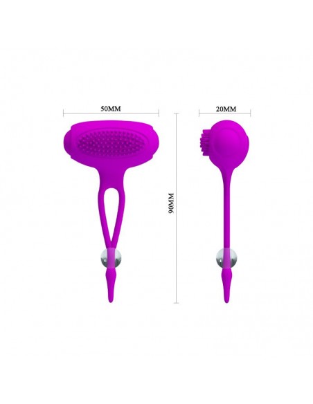 Pretty Love Pinzas para Pezones Bancroft Color Purpura