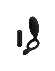 Pretty Love Anillo Vibrador Ethel Color Negro