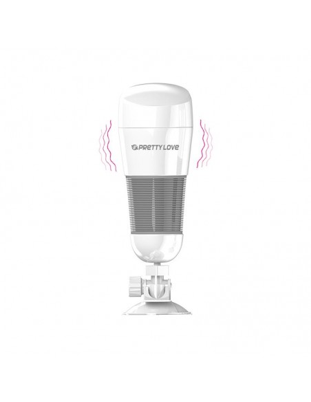Masturbador con Vibracion Hedy Blanco Vagina