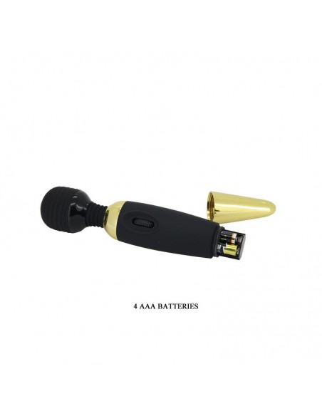 Pretty Love Masajeador Power Wand Negro y Dorado