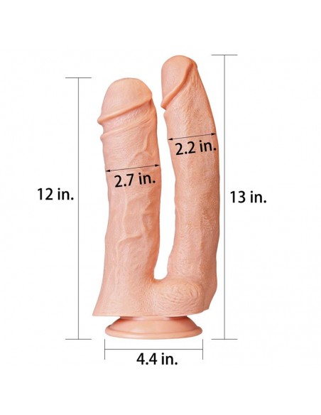 Dildo Doble King 12 Natural