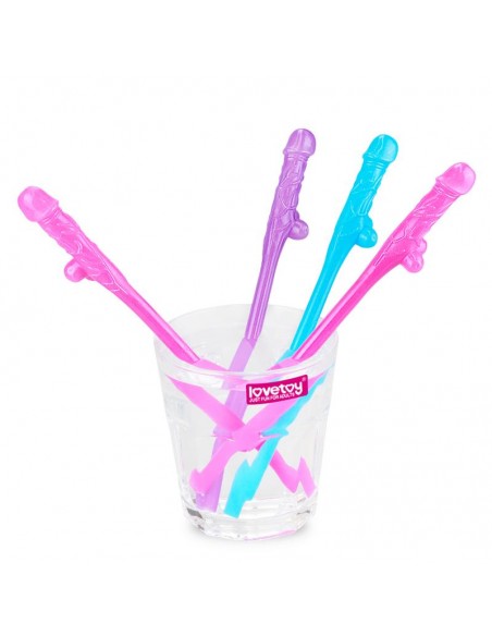 Pajitas Pene Vario Color Pack de 9
