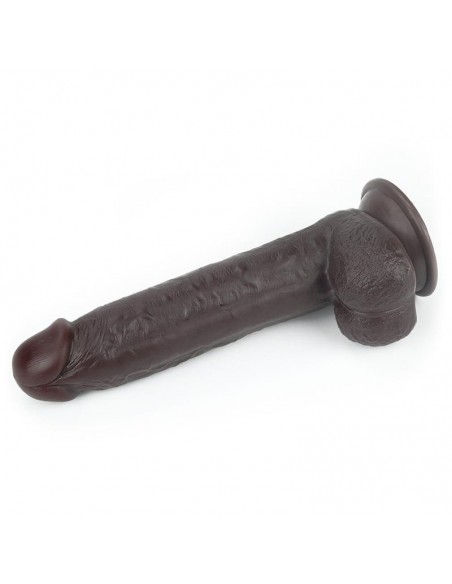 Dildo con Piel Retractil 9 Negro