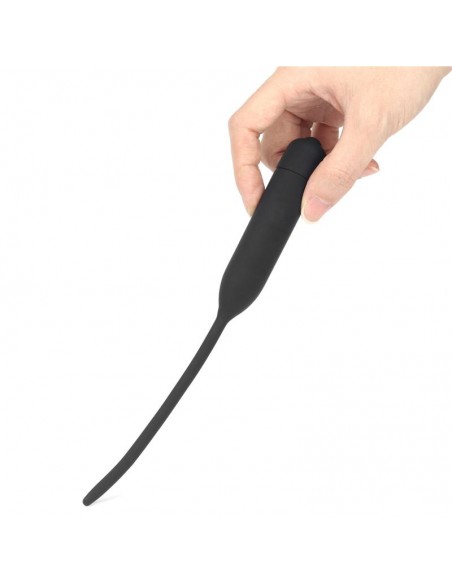 Dilatador de Uretra con Vibracion Negro