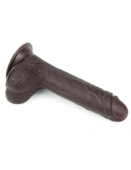 Dildo con Piel Retractil 7 Negro