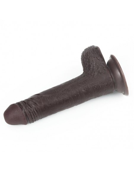 Dildo con Piel Retractil 7 Negro