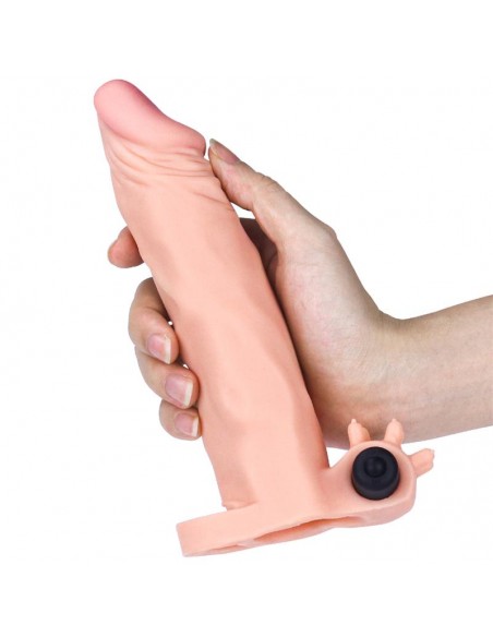 Funda para el Pene con Vibracion Add 2 Pleasure X Tender Natural