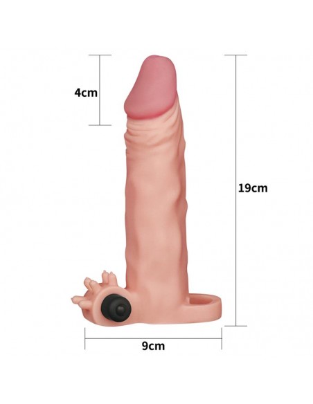 Funda para el Pene con Vibracion Add 2 Pleasure X Tender Natural