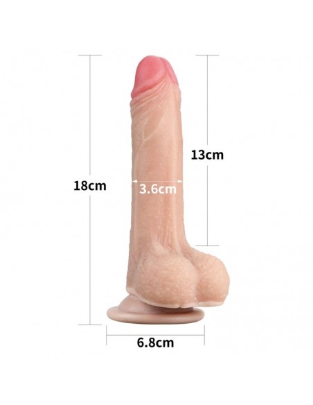 Dildo con Piel Retractil 7 Natural
