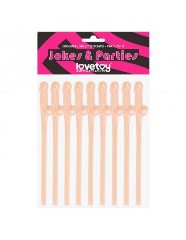 Pajita de Pene Pack de 9