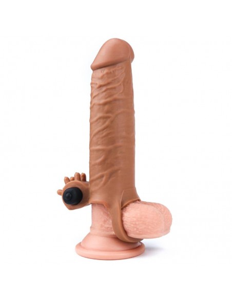 Funda para el Pene con Vibracion Add 2 Pleasure X Tender Marron