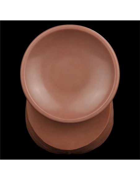Dildo Dual Density Piel Deslizante Retractil 12