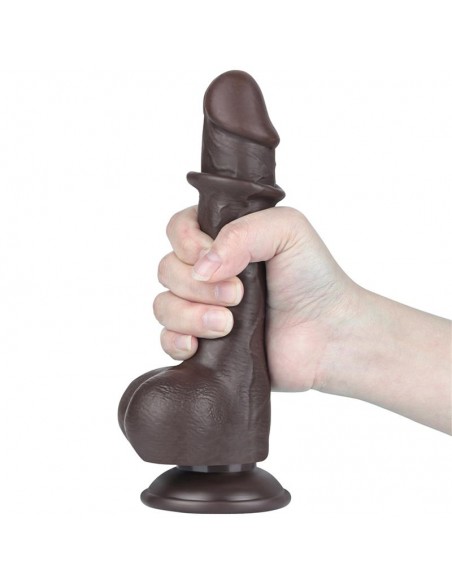 Dildo Dual Layer Piel Deslizante Retractil 75
