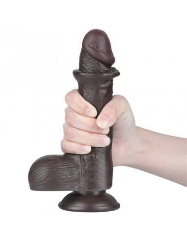 Dildo Dual Layer Piel Deslizante Retractil 75