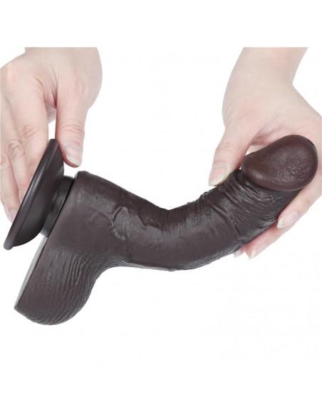 Dildo Dual Layer Piel Deslizante Retractil 75