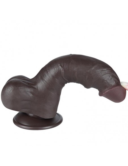 Dildo Dual Layer Piel Deslizante Retractil 8
