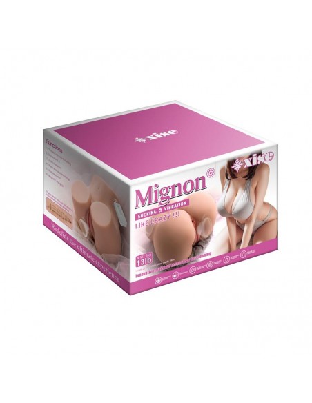 Masturbador Torso Mignon con Vibracion y Sucking 61 kg