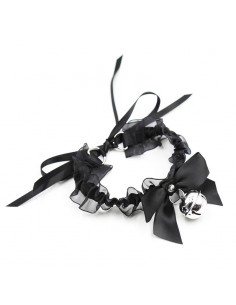Collar con Lazo Cascabel y Encaje 2