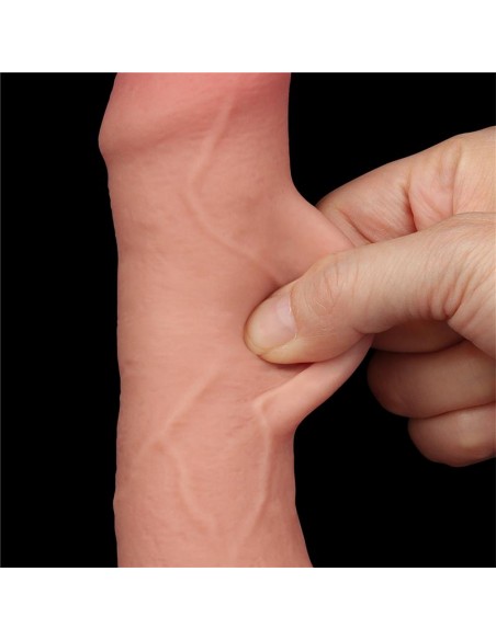 Dildo Dual Layer Piel Deslizante Retractil 7
