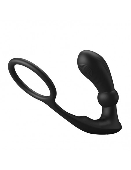 Warren Plug Anal y Anillo para el Pene con Vibracion y Pulsacion a Control Remoto