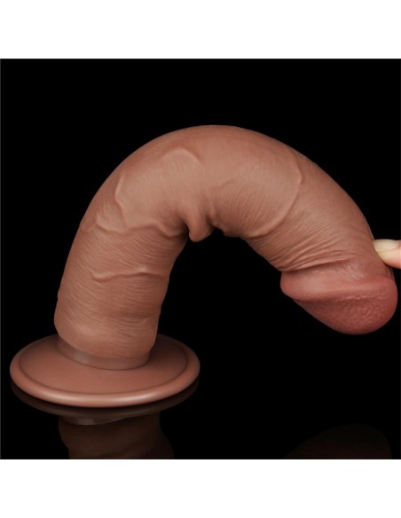Dildo con Piel Retractil 8 Bronceado