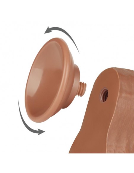 Dildo con Piel Retractil 85 Bronceado