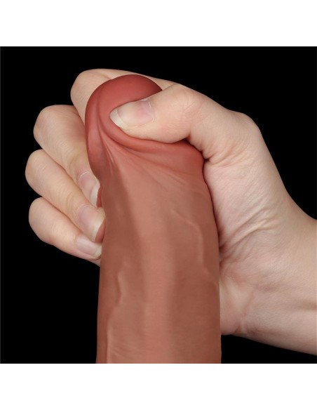 Dildo con Piel Retractil 85 Bronceado