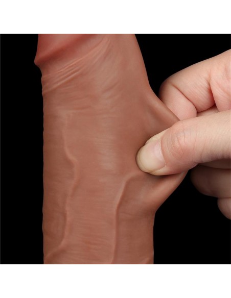 Dildo con Piel Retractil 85 Bronceado