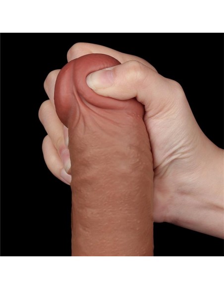 Dildo con Piel Retractil 95 Bronceado