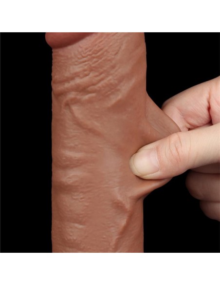 Dildo con Piel Retractil 95 Bronceado