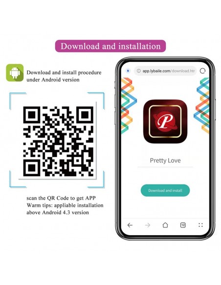 Catalina Huevo Vibrador con APP Purpura