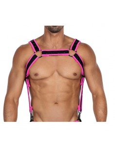 H4RNESS05 Arnes de Pecho Neon Rosa Talla unica 2