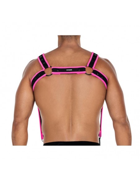 H4RNESS05 Arnes de Pecho Neon Rosa Talla unica
