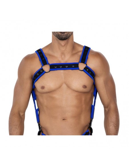 H4RNESS05 Arnes de Pecho Neon Azul Electrico Talla unica