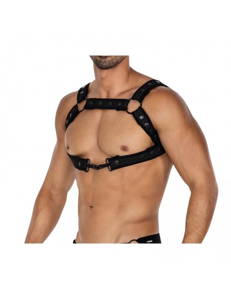 H4RNESS05 Arnes de Pecho Neon Negro Talla unica