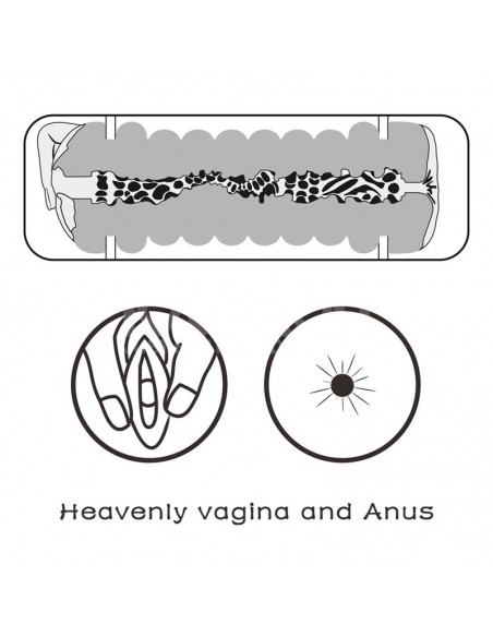 Masturbador Masculino Virgin skin Vagina y Ano