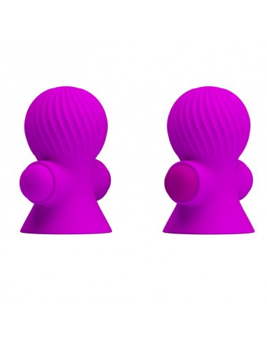 Funda para los Pezones con Vibracion Rosa