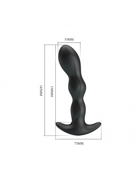 Yale Plug Anal con Vibracion Negro
