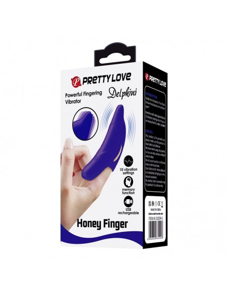Estimulador de Dedo con Vibracion Delphini Honey
