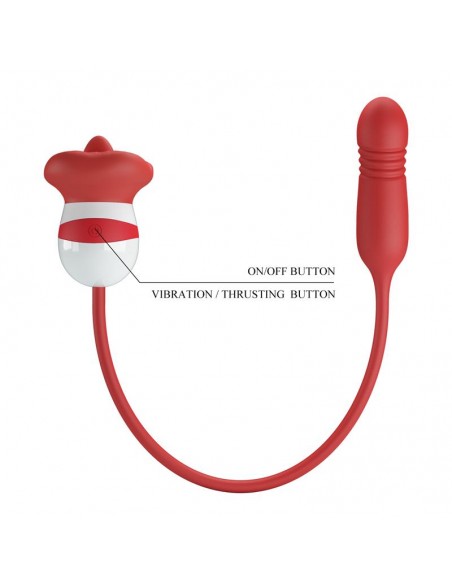 Estimulador de Boca Lameteo y Bala Vibradora con Thrusting Ashlyn