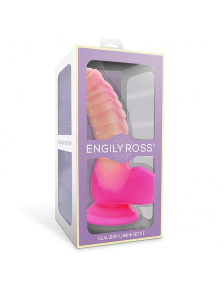 Scalidor Dildo Unicorn Brilla en la Oscuridad Silicona Liquida 18 cm