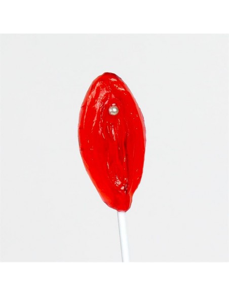 Piruleta de Fresa en Forma de Vagina