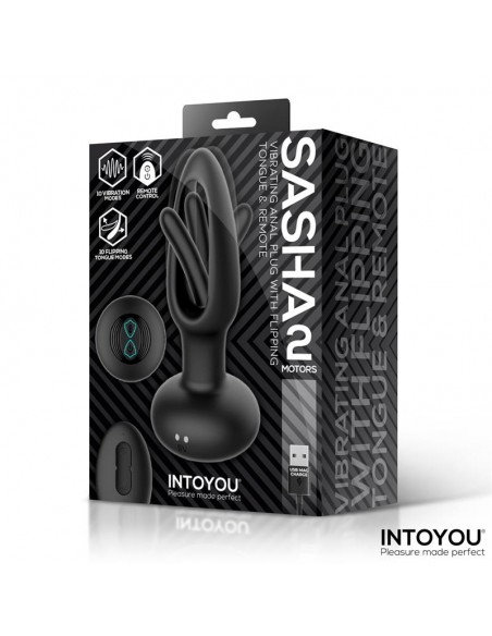 Sasha Plug con Vibracion y Lengua Flipping yControl Remoto