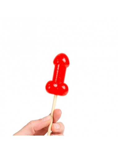 Piruleta Pene Cereza con Efecto Calor Picante