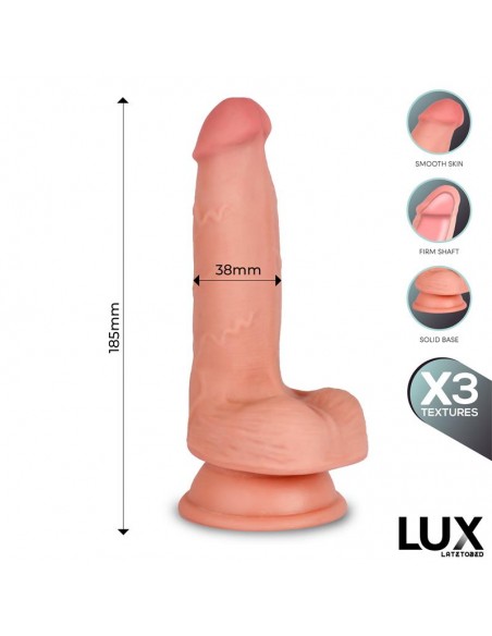 Hans Dildo Triple Densidad con Testiculos 72