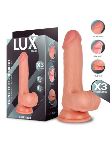 Brant Dildo Triple Densidad con Testiculos 76