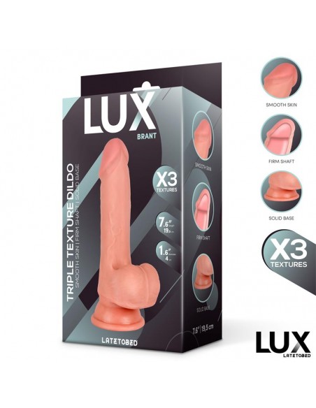 Brant Dildo Triple Densidad con Testiculos 76