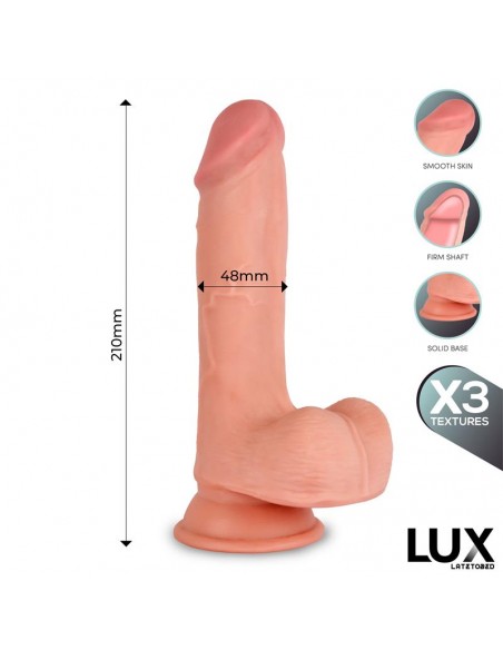 Max Dildo Triple Densidad con Testiculos 82