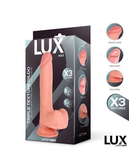 Max Dildo Triple Densidad con Testiculos 82